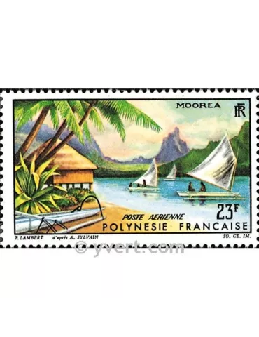 n° 9 -  Timbre Polynésie Poste aérienne 2