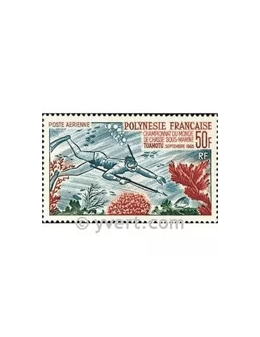 n° 14 -  Timbre Polynésie Poste aérienne