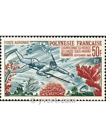 n° 14 -  Timbre Polynésie Poste aérienne 2