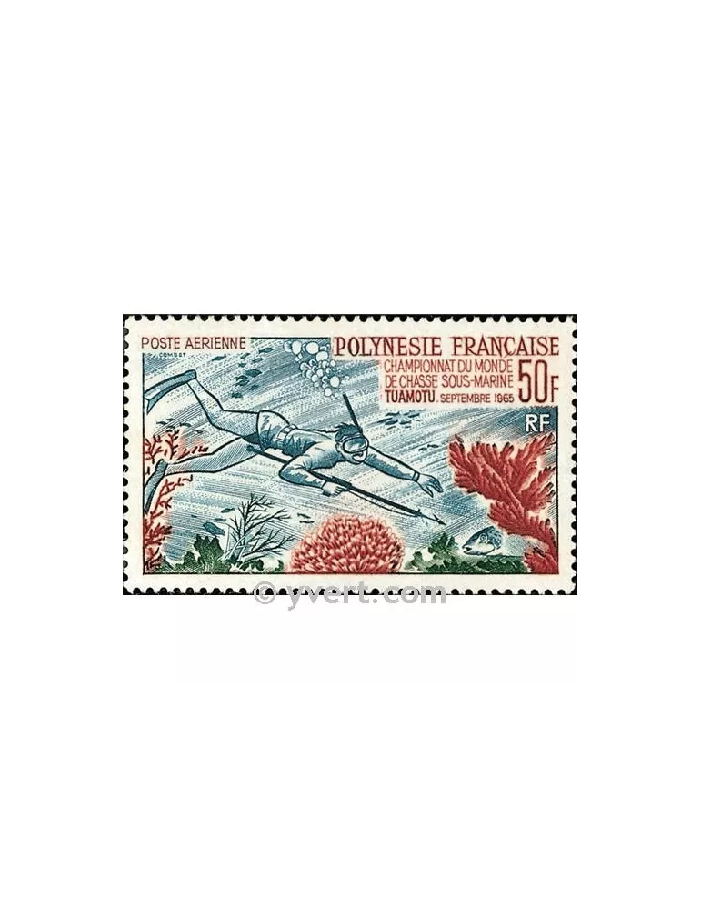 n° 14 -  Timbre Polynésie Poste aérienne