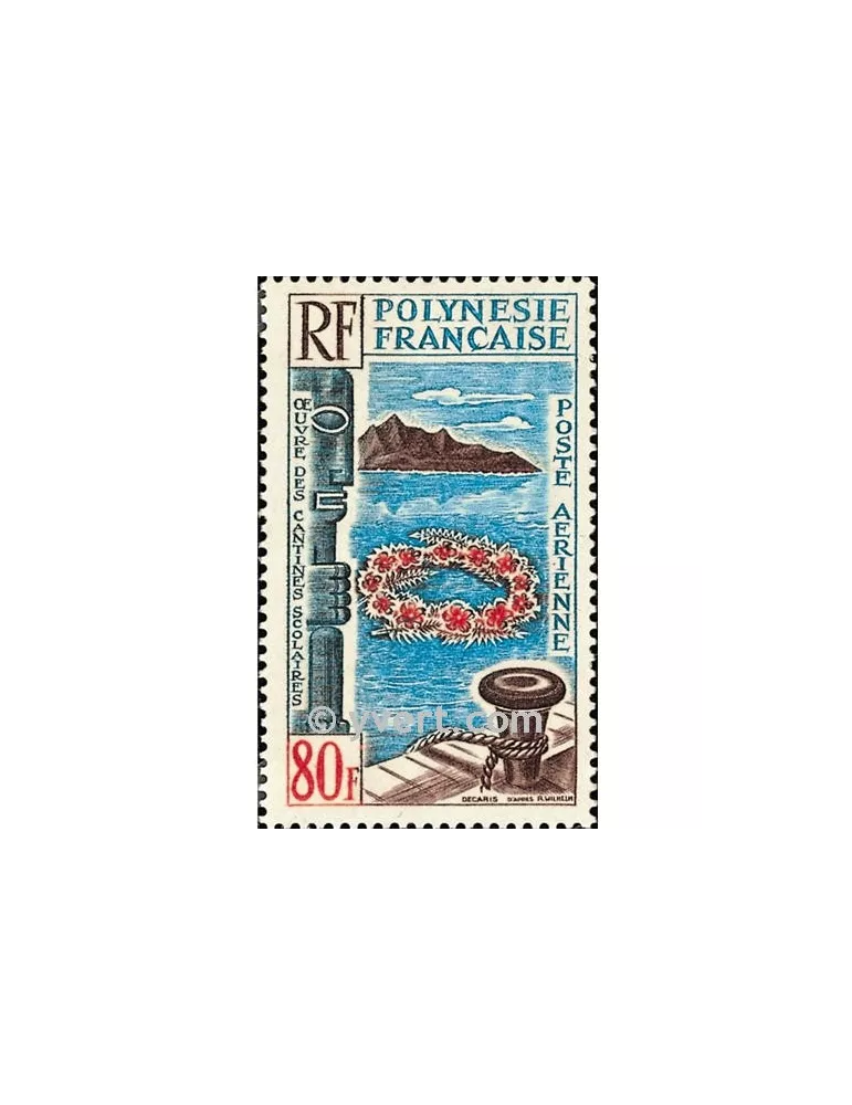 n° 15 -  Timbre Polynésie Poste aérienne