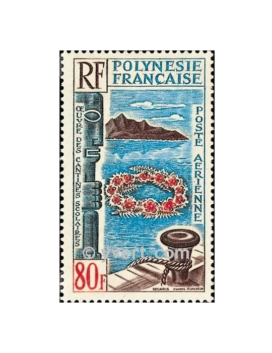 n° 15 -  Timbre Polynésie Poste aérienne