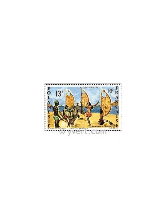 n° 21 -  Timbre Polynésie Poste aérienne