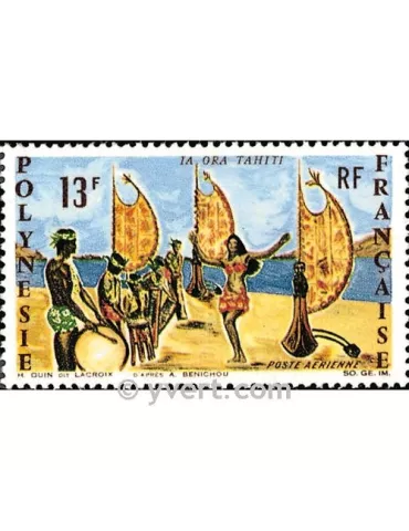n° 21 -  Timbre Polynésie Poste aérienne 2