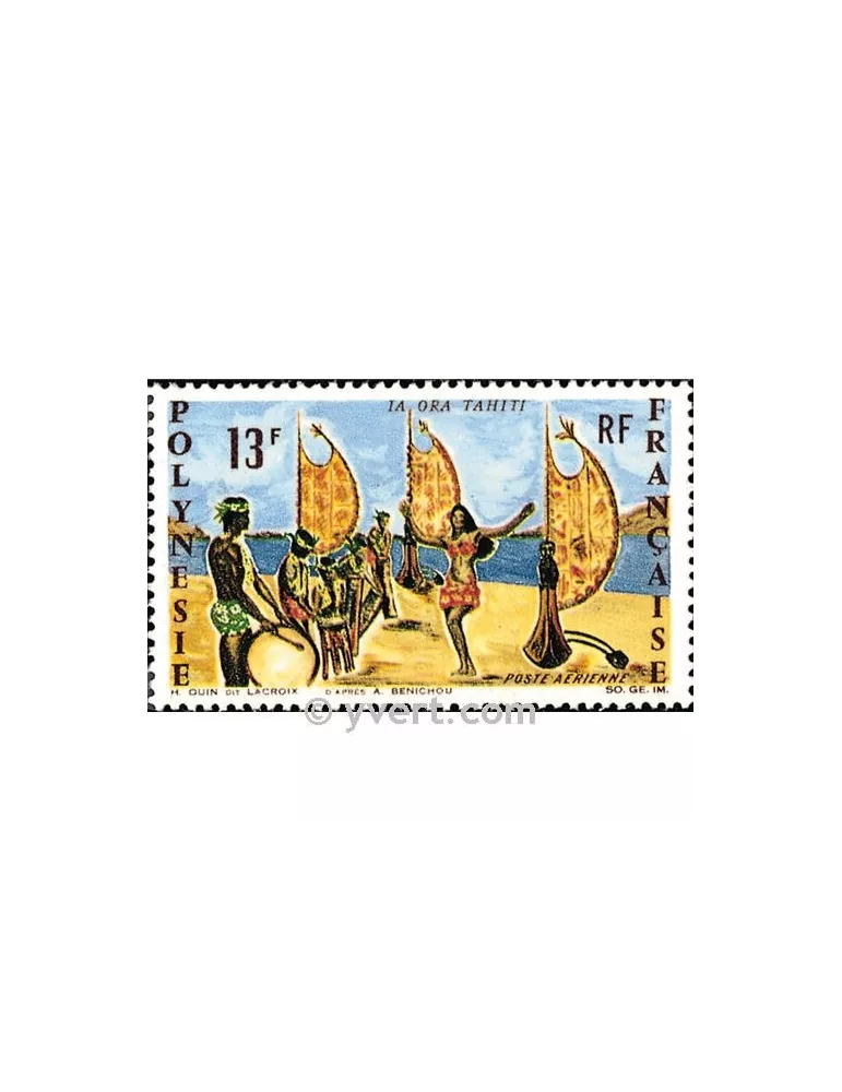 n° 21 -  Timbre Polynésie Poste aérienne