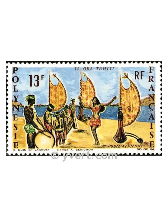 n° 21 -  Timbre Polynésie Poste aérienne