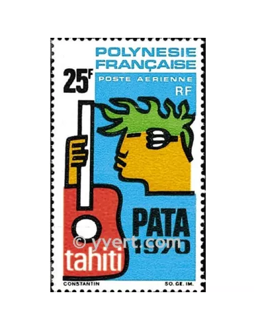 n° 28 -  Timbre Polynésie Poste aérienne 2