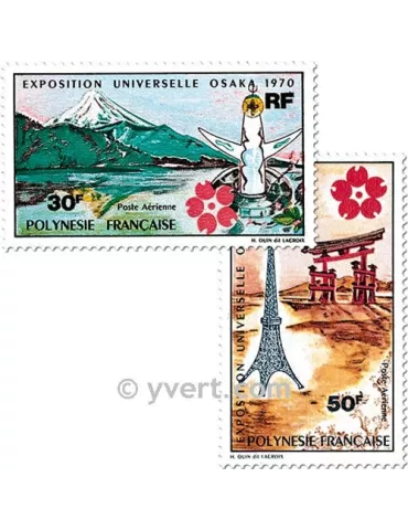 n° 32/33 -  Timbre Polynésie Poste aérienne 2