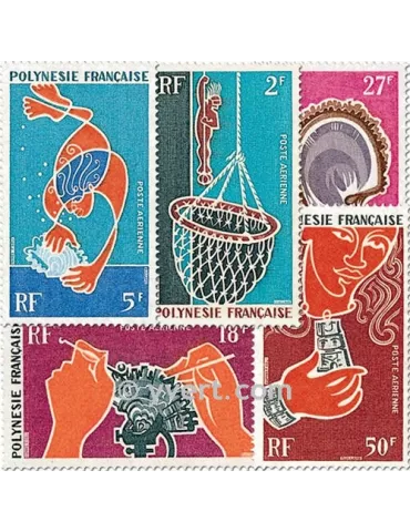 n° 34/38 -  Timbre Polynésie Poste aérienne 2