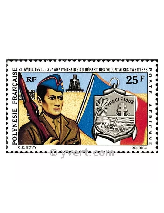 n° 47 -  Timbre Polynésie Poste aérienne