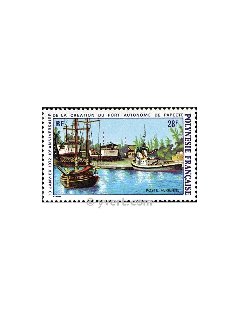 n° 60 -  Timbre Polynésie Poste aérienne