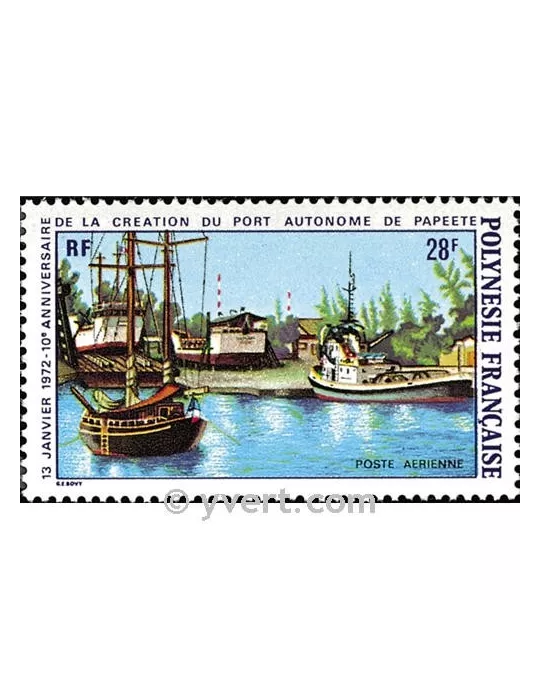 n° 60 -  Timbre Polynésie Poste aérienne