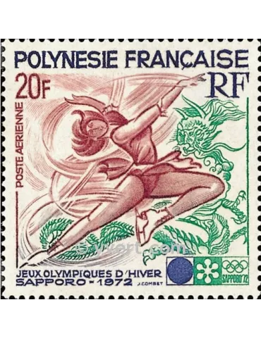 n° 61 -  Timbre Polynésie Poste aérienne 2