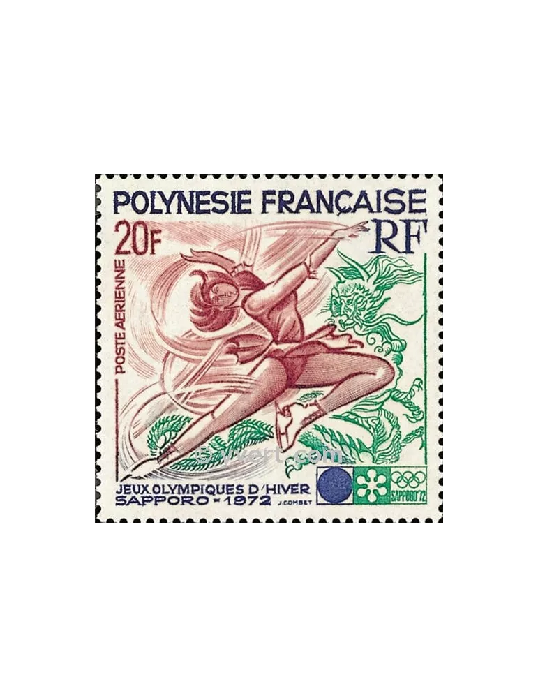 n° 61 -  Timbre Polynésie Poste aérienne