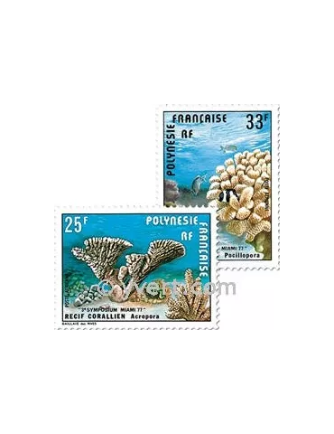 n° 121/122 -  Timbre Polynésie Poste aérienne