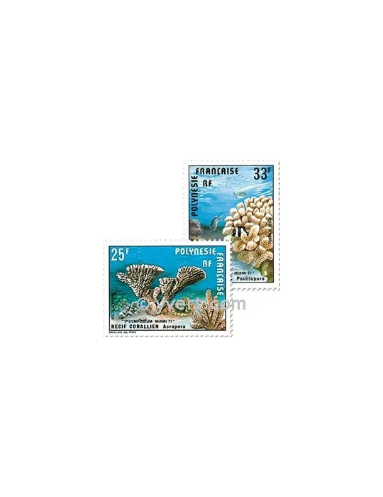n° 121/122 -  Timbre Polynésie Poste aérienne