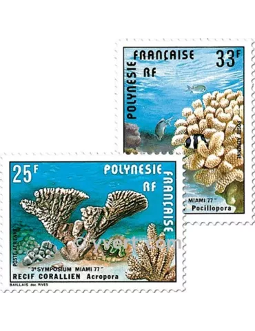 n° 121/122 -  Timbre Polynésie Poste aérienne 2