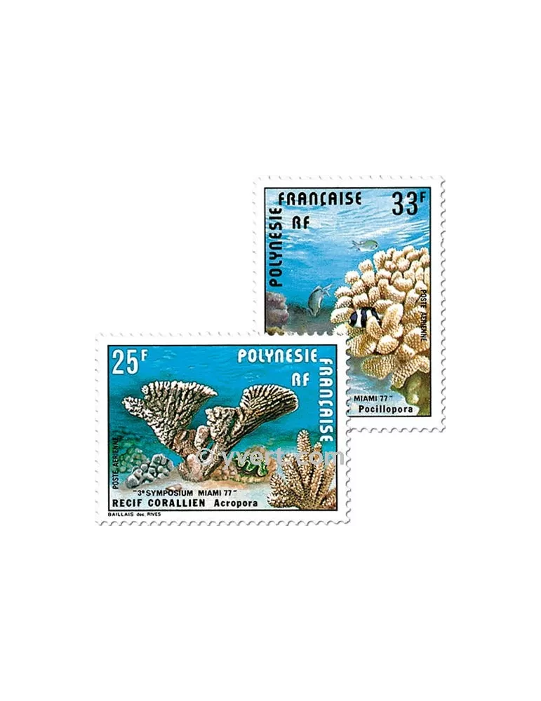 n° 121/122 -  Timbre Polynésie Poste aérienne