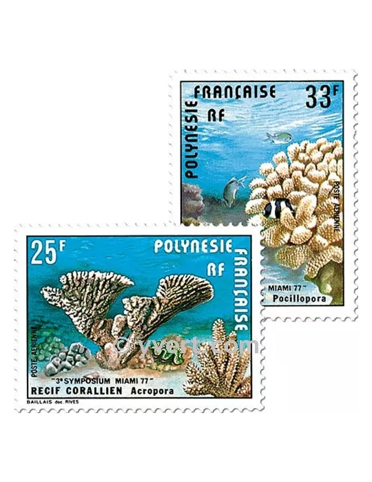 n° 121/122 -  Timbre Polynésie Poste aérienne