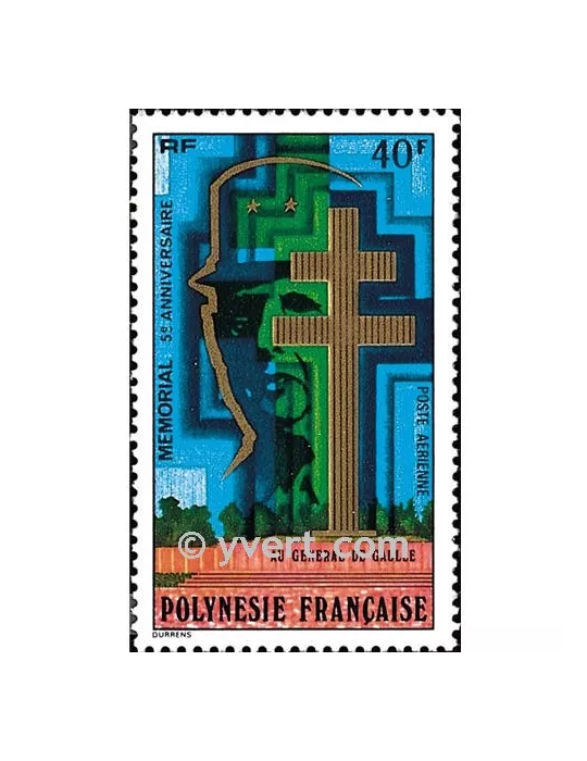 n° 123 -  Timbre Polynésie Poste aérienne