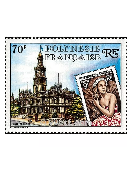n° 155 -  Timbre Polynésie Poste aérienne