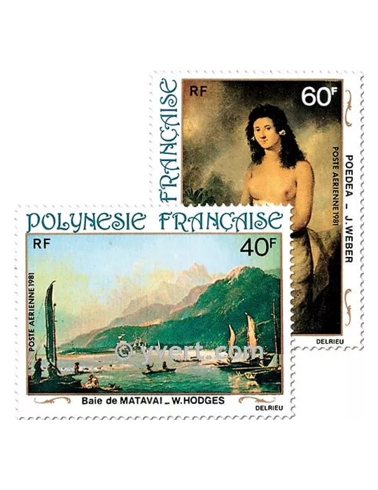 n° 163/166 -  Timbre Polynésie Poste aérienne