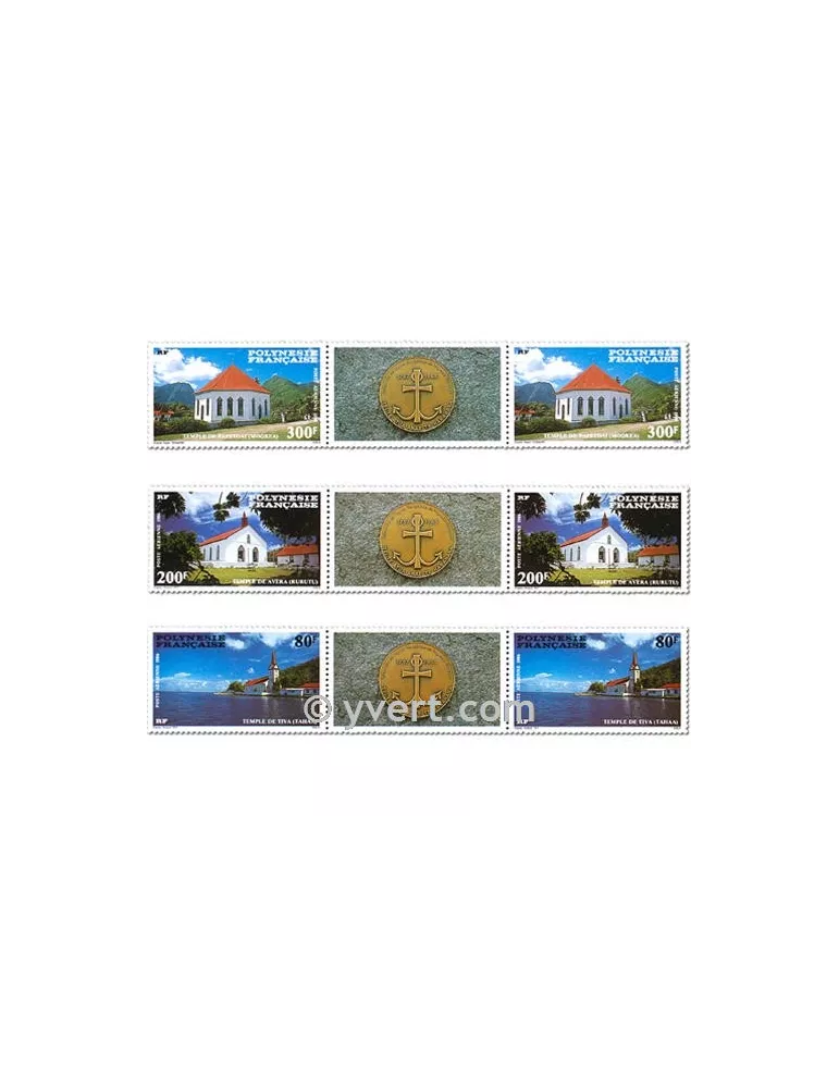 n° 193A/195A -  Timbre Polynésie Poste aérienne