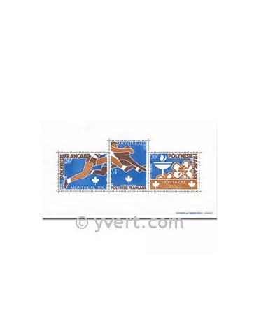n° 3 -  Timbre Polynésie Bloc et feuillets