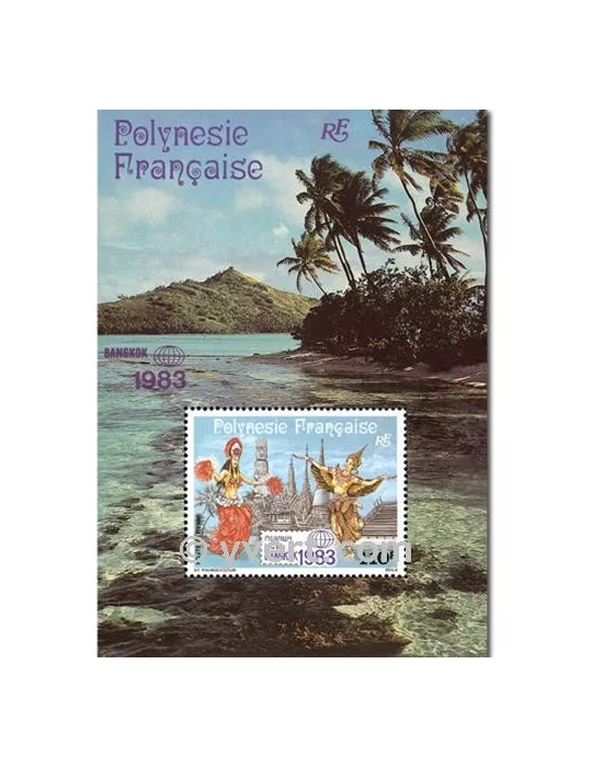 n° 8 -  Timbre Polynésie Bloc et feuillets