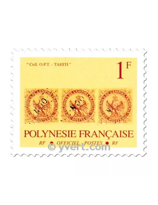 n° 16/25 -  Timbre Polynésie De service