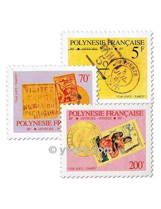 n° 17a/25a -  Timbre Polynésie De service