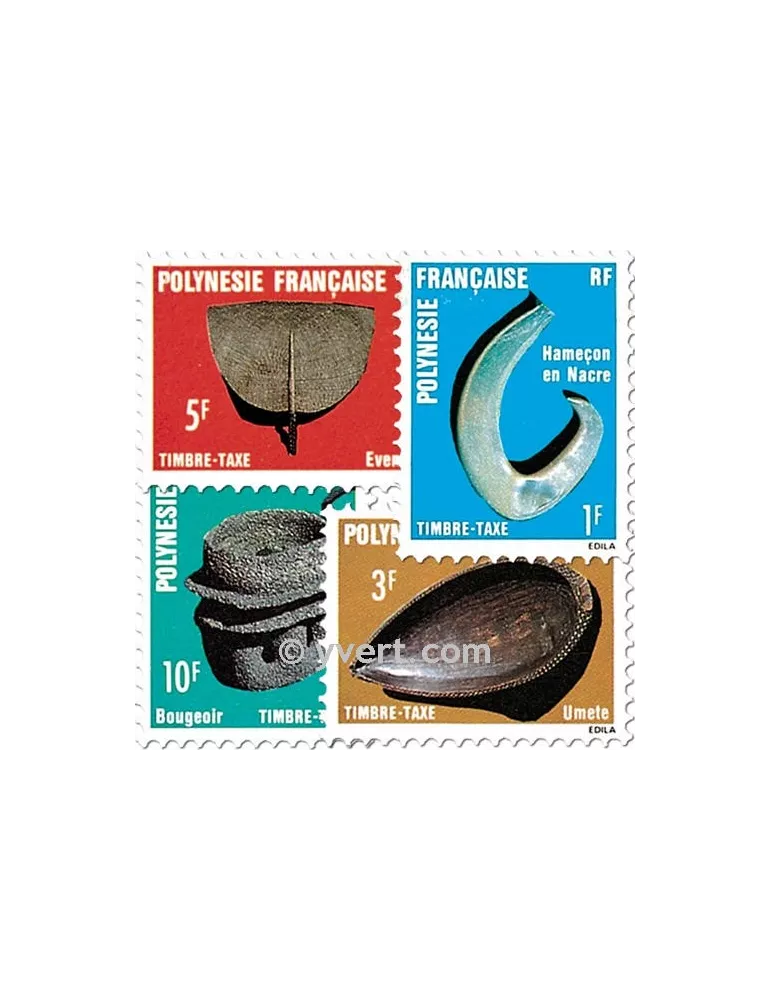 n° 4/7 -  Timbre Polynésie Taxe