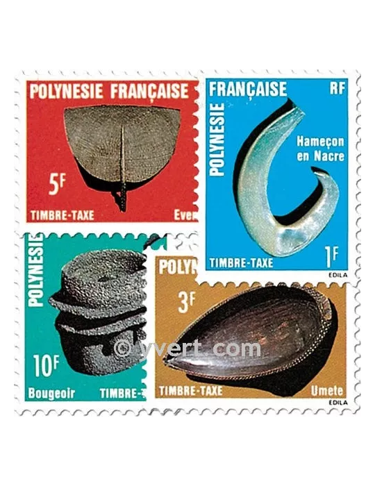 n° 4/7 -  Timbre Polynésie Taxe