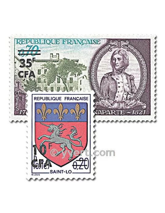 n° 386/387 -  Timbre Réunion Poste