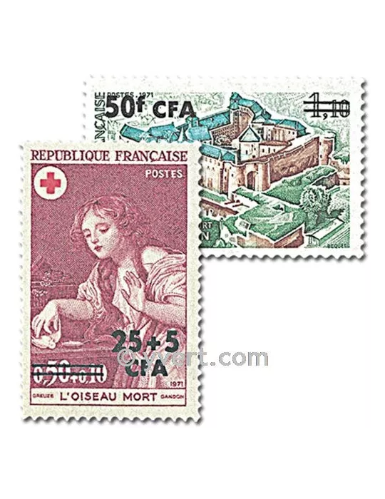 n° 404/405 -  Timbre Réunion Poste
