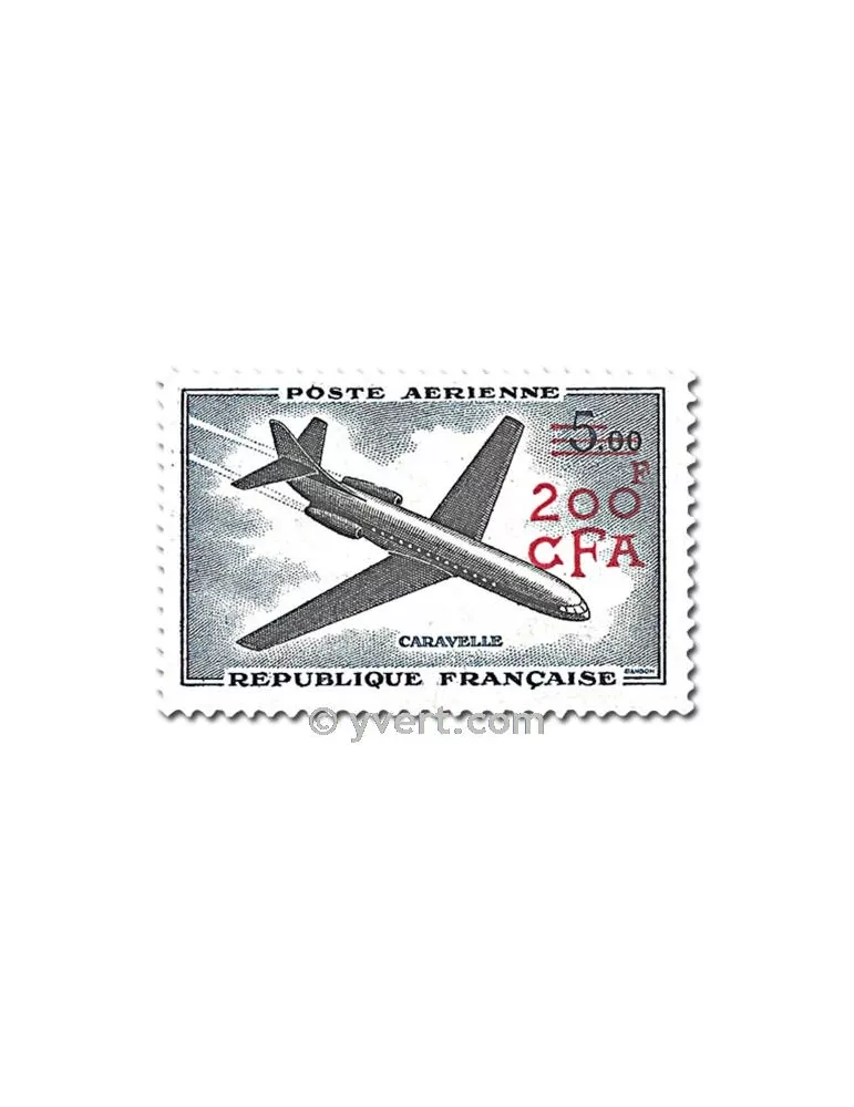 n° 58/60 -  Timbre Réunion Poste aérienne