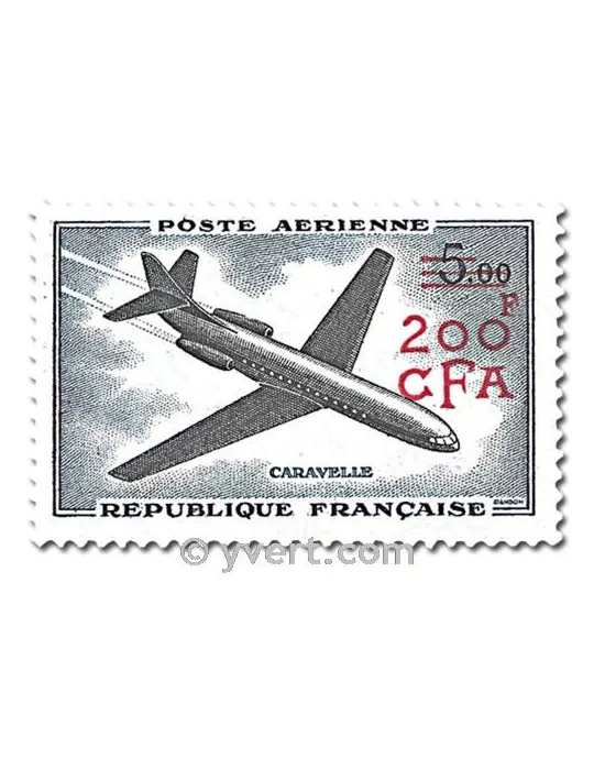n° 58/60 -  Timbre Réunion Poste aérienne