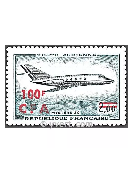 n° 61 -  Timbre Réunion Poste aérienne