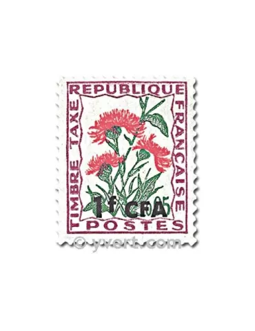 n° 48/53 -  Timbre Réunion Taxe 2