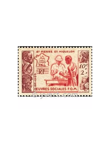n° 344 -  Timbre Saint-Pierre et Miquelon Poste