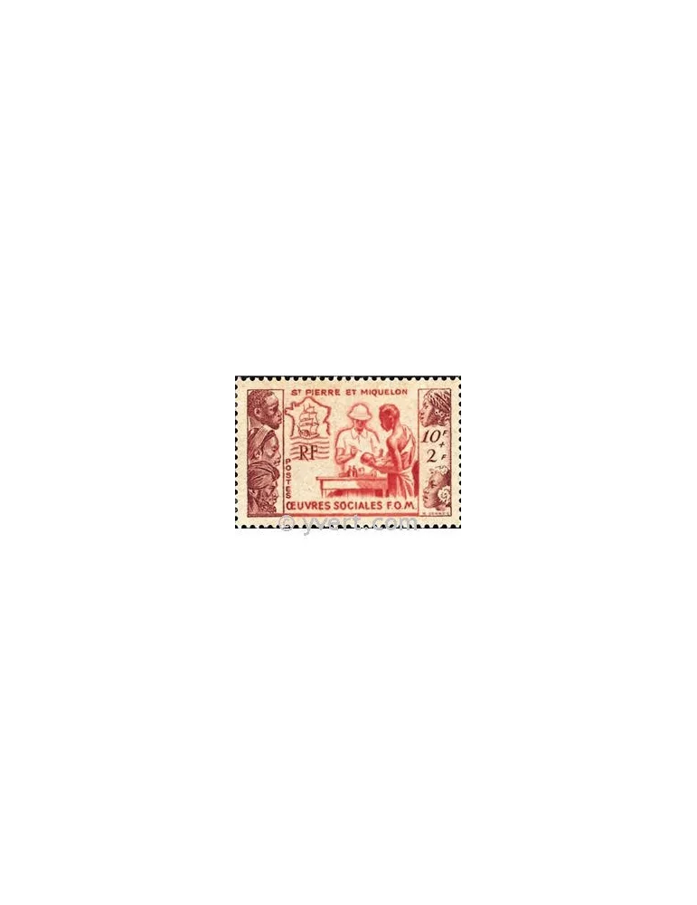 n° 344 -  Timbre Saint-Pierre et Miquelon Poste