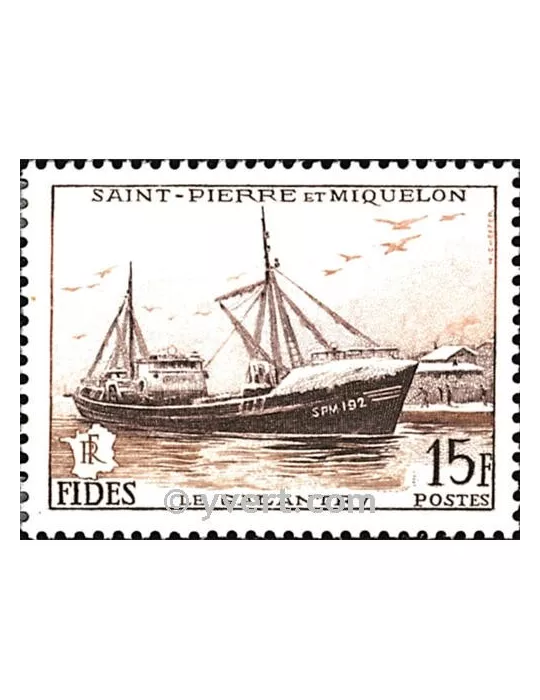 n° 352 -  Timbre Saint-Pierre et Miquelon Poste
