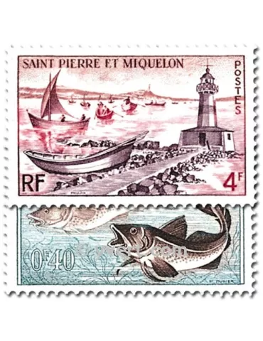 n° 353/357 -  Timbre Saint-Pierre et Miquelon Poste 2
