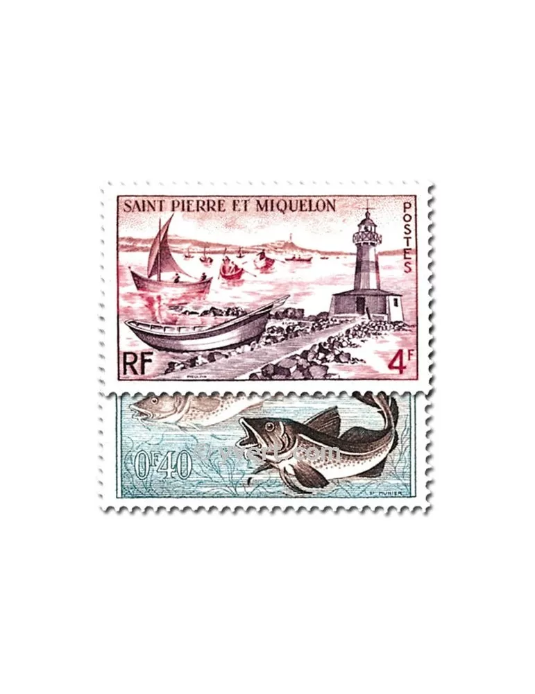 n° 353/357 -  Timbre Saint-Pierre et Miquelon Poste
