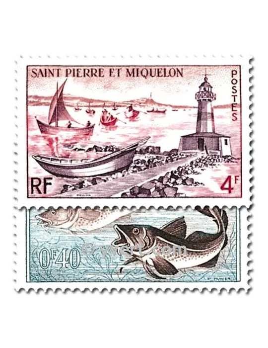 n° 353/357 -  Timbre Saint-Pierre et Miquelon Poste