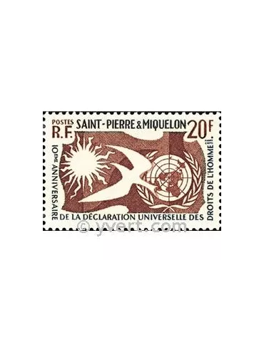 n° 358 -  Timbre Saint-Pierre et Miquelon Poste