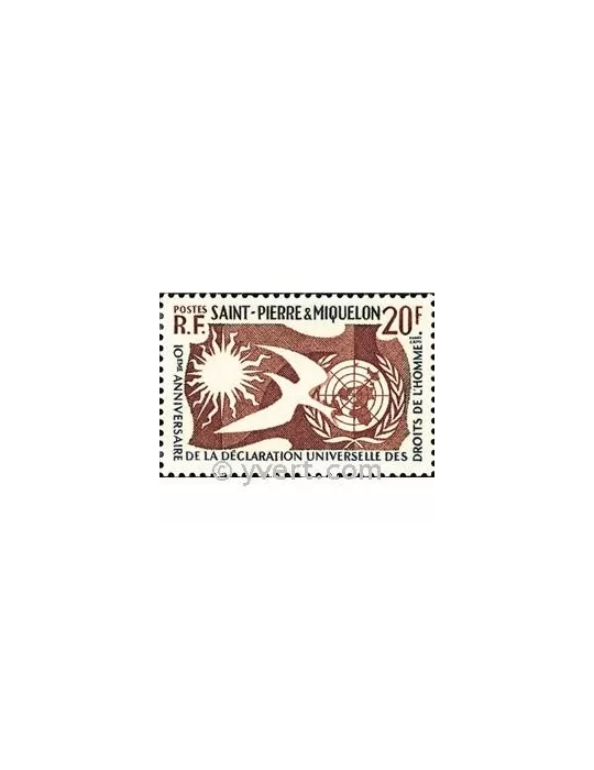n° 358 -  Timbre Saint-Pierre et Miquelon Poste