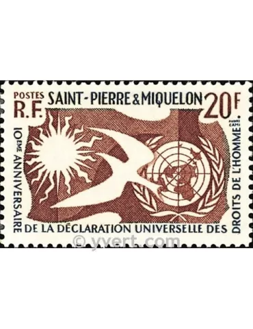 n° 358 -  Timbre Saint-Pierre et Miquelon Poste 2