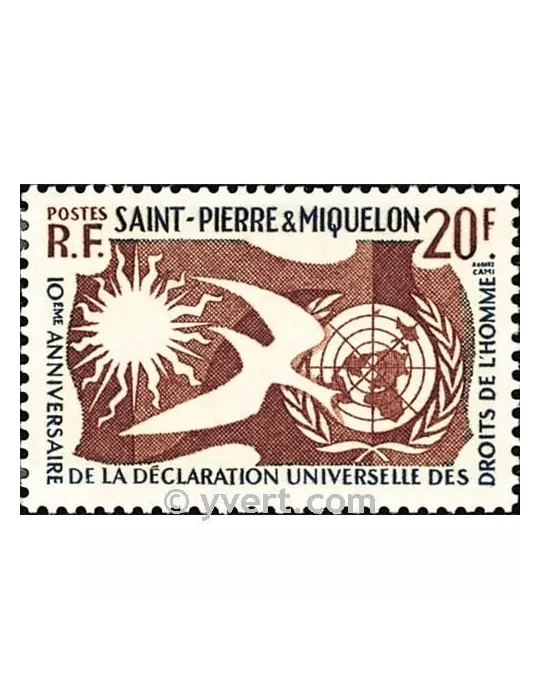 n° 358 -  Timbre Saint-Pierre et Miquelon Poste