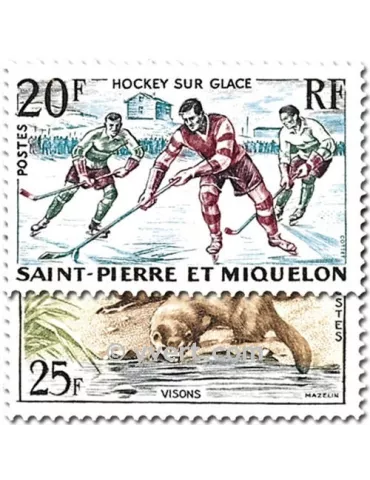 n° 360/361 -  Timbre Saint-Pierre et Miquelon Poste 2